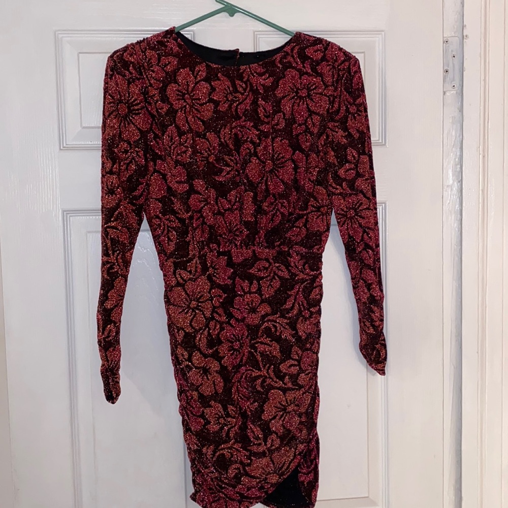 For love and lemons Burgundy dress